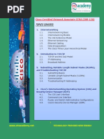 Topics Covered:: Cisco Certified Network Associate CCNA (200-120)