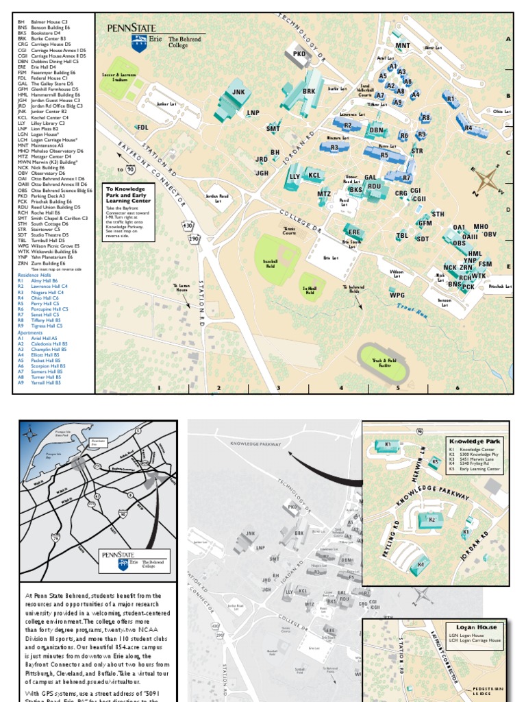 Penn State Behrend Map Map Of Penn State Behrend | Pdf | Chess Openings | Chess Theory