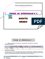 Unidad de Aprendizaje 5° de Ed. Primaria Abril 2016