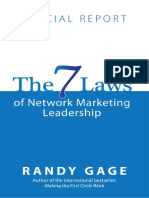The 7 Laws of Network Marketing Leadership by Randy Gage