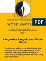 Pengukuran Waktu Kerja Langsung dengan Metode Work Sampling