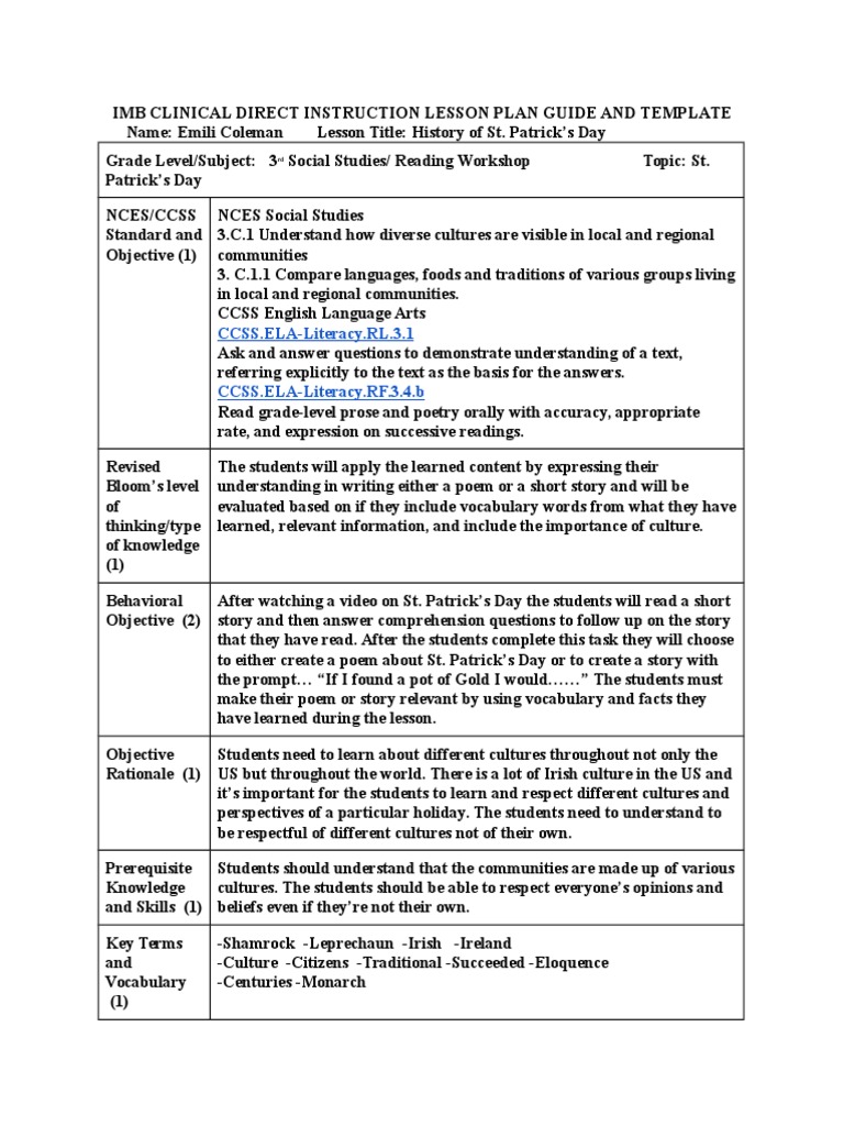 SS Lesson | PDF | Reading Comprehension | Pedagogy