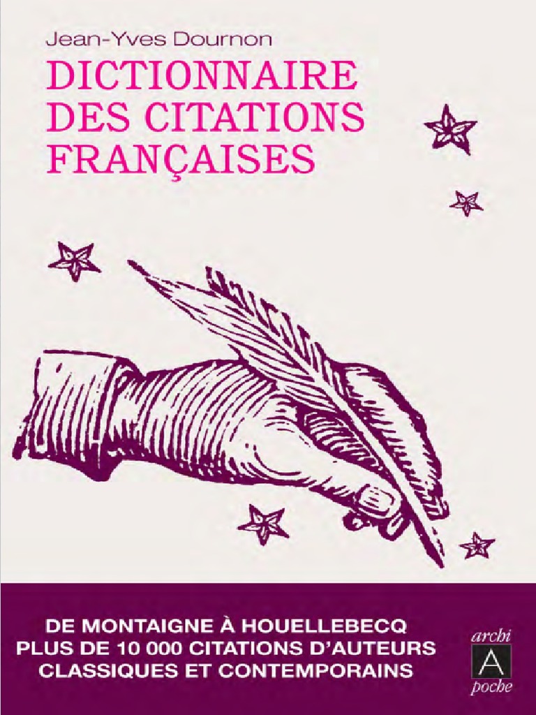 Dictionnaire Des Citations Francaises