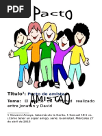 Pacto de Amistad (Jonatán y David)