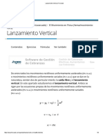 Lanzamiento Vertical - Fisicalab PDF