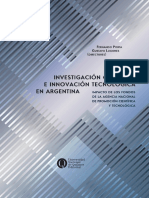 Investigación Científica e Innovación Tecnológica en Argentina Impacto de Los Fondos de La Agencia