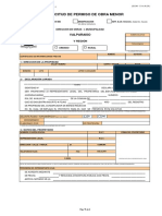 Formulario Obras menores