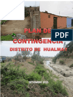 Plan de Contingencia Del Distrito de Hualmay 2015 - 2016