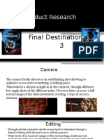 Product Research On Final Destionaltion