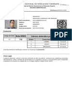 Resultado Del Examen Nacional para La Educación Superior - 29!03!2016