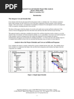 Integrated Cost - Schedule Risk Analysis