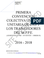 Primera Convencion Colectiva Unica y Unitaria SITE Portuguesa.