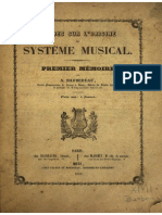 Barbereau, A. Etudes Sur l'Origine Du Systéme Musical