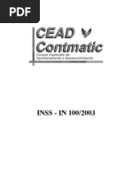 Contabilidade - IN - INSS Retenção IN100