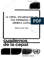 La Cepal Encarnacion de Una Esperanza en America Latina