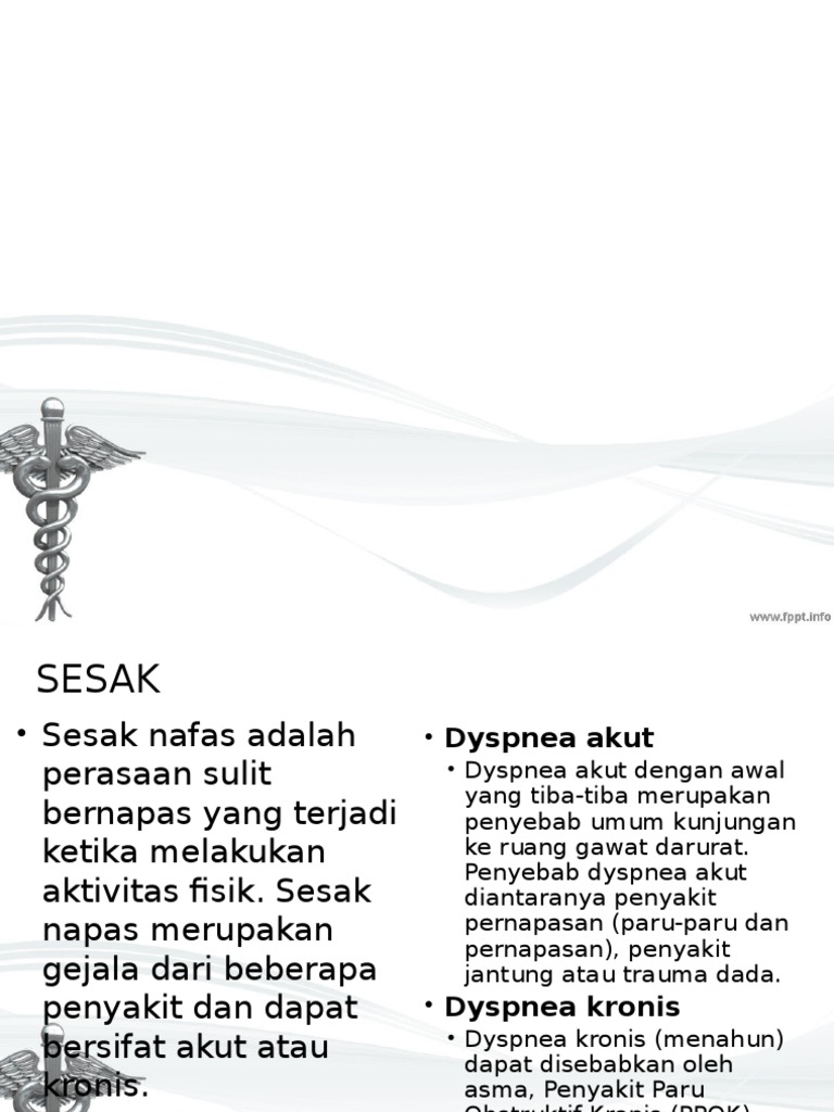 Penyebab dan Tipe Sesak Napas | PDF | Kesehatan Holistik