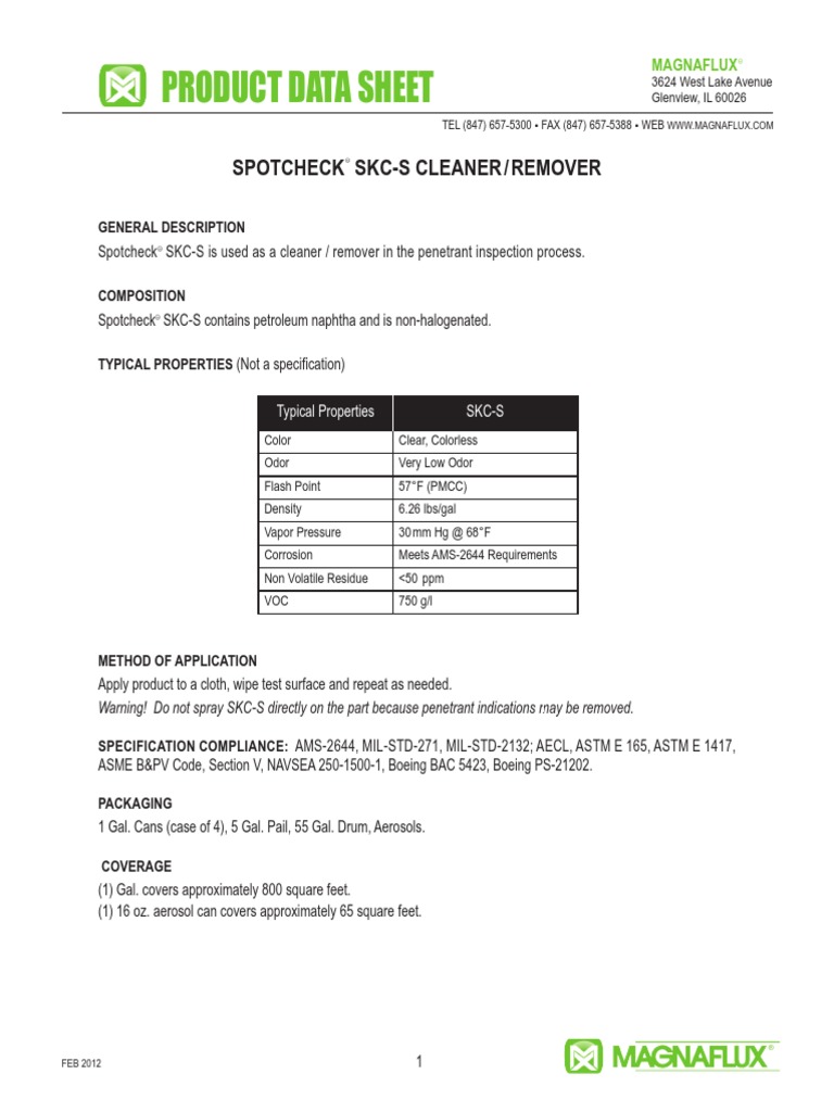 Spotcheck7 SKC-S Cleaner Overview | PDF