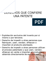 Derechos Que Confiere Una Patente