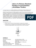 06 and 07 Standardization of NaOH and Acid Base Titration