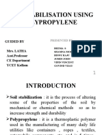 Soil Stabilisation Using Polypropylene: Guided by Mrs. Latha Asst - Professor CE Department YCET Kollam