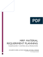 MRP - Plan de Requerimientos de Materiales 