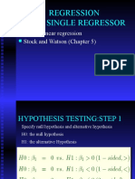 Regression With Single Regressor: Simple Linear Regression Stock and Watson (Chapter 5)