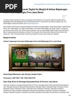 Pengiriman Jam Iqomah Digital Ke Masjid Al-ikhlas Majalengka Kulon Kab.majalengka Prov.jawa Barat