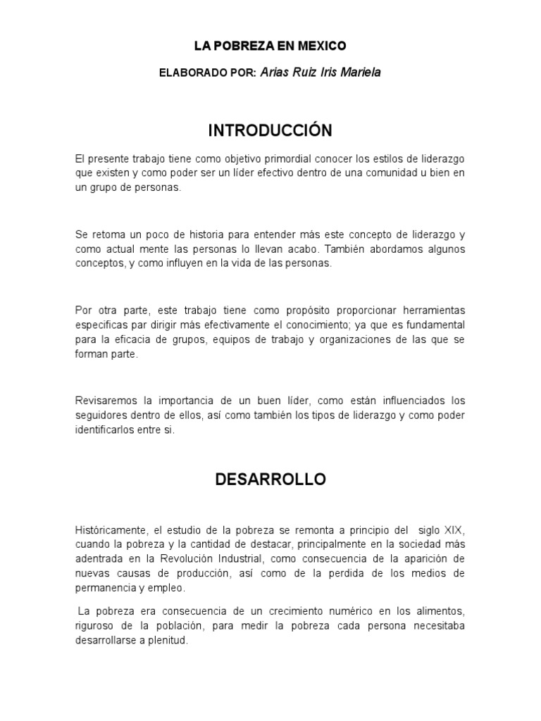 Análisis de la Pobreza en México | PDF | Pobreza | Pobreza e indigencia