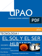 El Sol y El Ser Humano