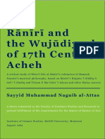 Raniri and The Wujudiyyah of 17th Century Acheh