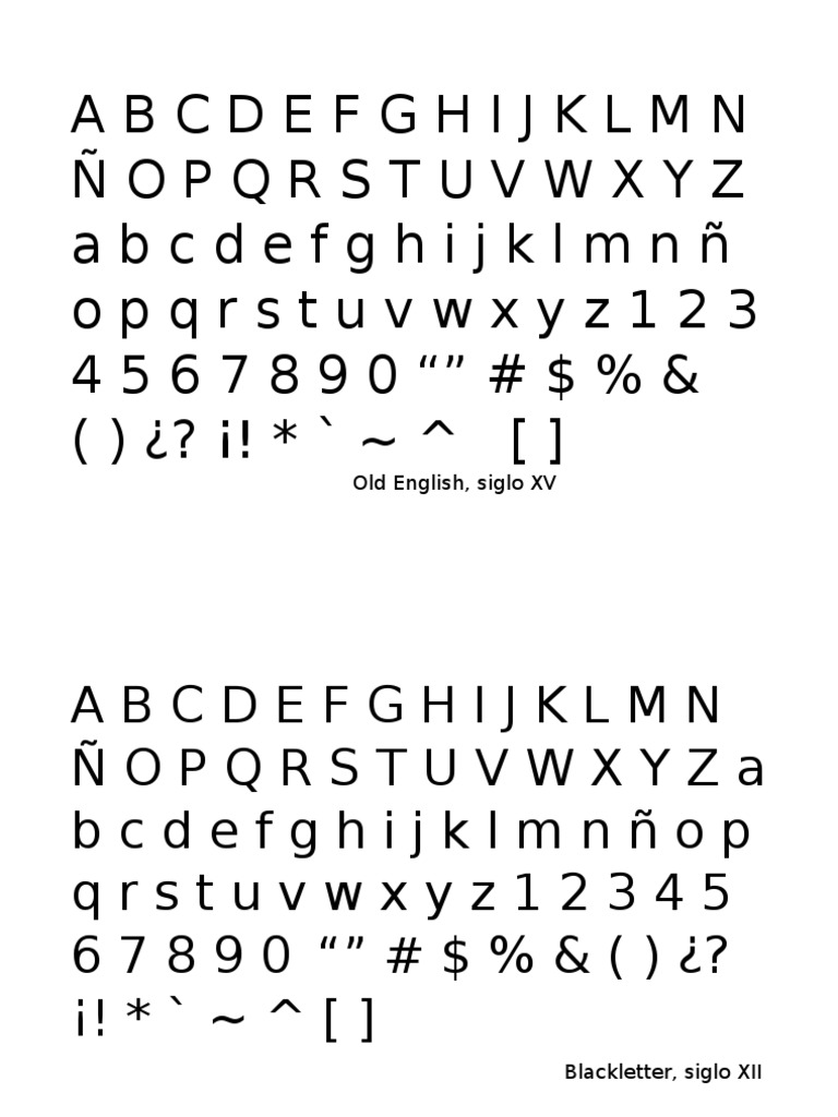 TIPOGRAFÍAS GÓTICAS