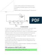PN Sequence MATLAB Code