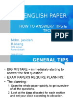 Pt3 English Paper: How To Answer? Tips & Techniques