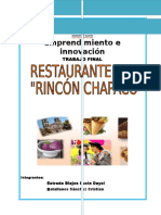 Restaurante - Rincón Chapaco - Emprendimiento e Innovación