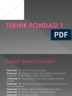 Pertemuan 1-Macam Pondasi