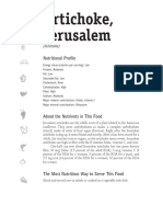 Artichoke Jerusalem _ Sunchoke Nutritional Profile