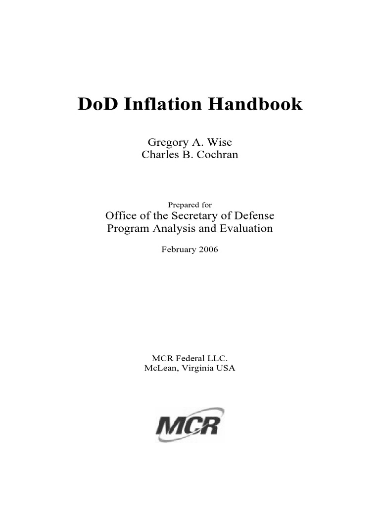 DoD Inflation Handbook PDF Interest Inflation