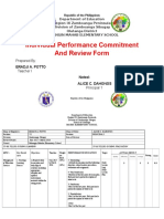 Individual Performance Commitment and Review Form