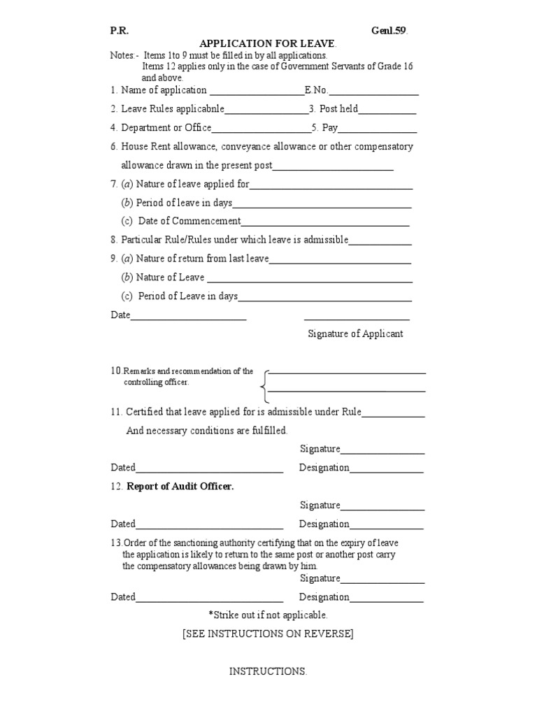 Earned Leave Application Guidelines | PDF