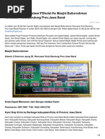 Pengiriman Jam Jadwal PSholat Ke Masjid Baiturrahman Rancasari Kota Bandung Prov.jawa Barat