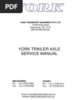 York Trailer Service Manual