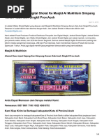 Pengiriman Jam Digital Sholat Ke Masjid Al Mukhlisin Simpang Kanan Kab.aceh Singkil Prov.aceh_2