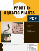 Support in Aquatic Plants