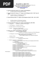 Download Senator Ralph G Rectos Curriculum Vitae by Ralph Recto SN307419715 doc pdf