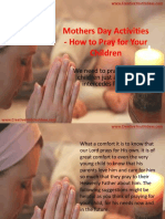 Mothers Day Activities - How to Pray for Your Children
