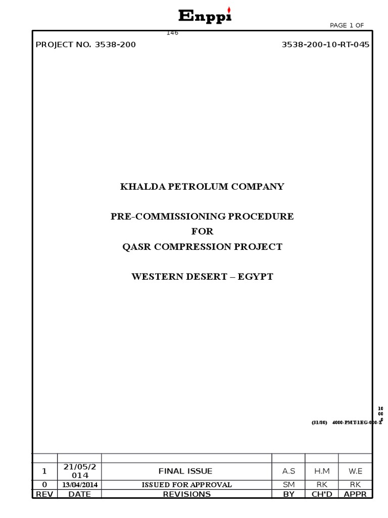 3538200 Qasr Project Procedure For Qasr Rev 1 PDF