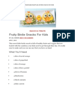 Fruity Birdie Snacks For Kids: What You'll Need
