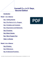 Teach Yourself C++ in 21 Days, Second Edition: Week 1 at A Glance
