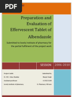 Download Effervescent tablet of albendazole by mails4virk SN30743424 doc pdf