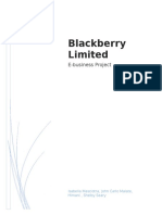 Blackberry Limited: E-Business Project